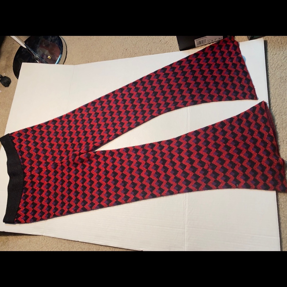 Zara Glitter Knit Flare pants